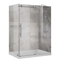 Душова кабіна SR-SC-07-TR-01/120x90x200/без піддону/прозоре скло/Easy Clean/8мм/CHROME (KR5370)